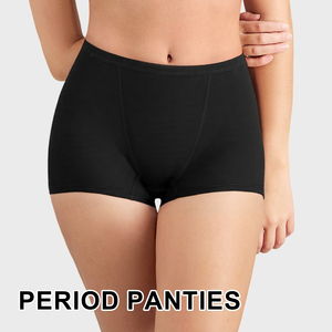 OEM Reusable Waterproof Menstrual Panties Absorbent Leak Proof <strong>Boyshort</strong> <strong>Knickers</strong> Period Underwear for Ladies Women Incontinence - Product Image 1