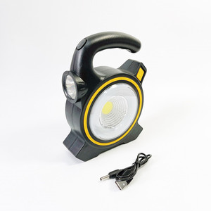 Solar Powered Cob Work <b>Light</b> With Usb Charging Outdoor Camping Lamp Handheld <b>Emergency</b> <b>Light</b> Led Lithium Battery - Product Image 2