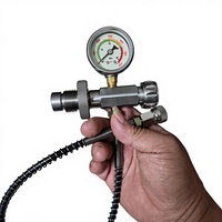 Adaptateur de remplissage de bouteille de plongée 24 pouces G5/8 en acier inoxydable pour station de remplissage d'air, connecteur de remplissage pour grande bouteille de gaz et valve de compresseur