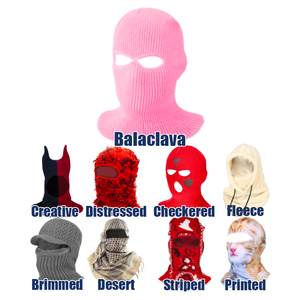 Venta al por mayor Balaklava personalizado su propio logotipo máscara de esquí motocicleta cara completa táctica pasamontañas sombrero proveedor - Product Image 5