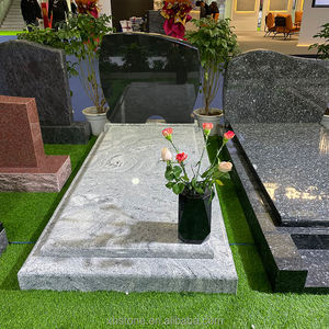 Cementerio de tamaño personalizado de diseño moderno Americano, Lápida de piedra de granito rojo Natural, lápida de cementerio, monumento conmemorativo de mármol - Product Image 5
