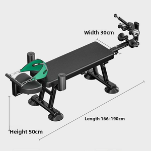 Appareil d'étirement électrique, banc d'entraînement pour les jambes incliné et plat, orthopédique, décompression cervicale et lombaire, lit de traction relaxant - Product Image 3