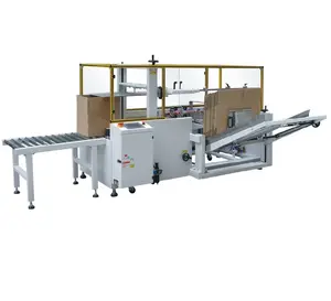 Automatic Tape Case Former Box Erecting Carton Erector Machine For Front Seal Bottom Cartons