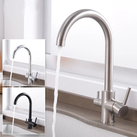 Robinet de cuisine purificateur d'eau 3-en-1 certifié CE, corps en laiton, pour le marché UE/USA, vente en gros