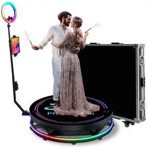 80cm 360 Photo Booth For 4 People 360 Video Booth Photobooth 360 Degree Rotating Camera Photo Booth Automatic Manual Spin