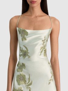 Vestido de lunares blanco y negro para mujer, vestido mini sin mangas con cuello en V, informal, vintage, con encaje bordado, con lazo en la espalda, estilo retro - Product Image 6