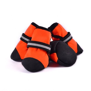 कुत्ते के जूते फैशन ठोस अवकाश जूते नारंगी ग्रे पालतू सामान विरोधी पर्ची कुत्ते मोजे - Product Image 2