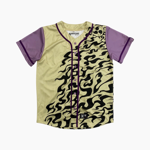 Camiseta de Béisbol con Diseño de <span class=keywords><strong>Orochimaru</strong></span>, para Hombre, Verano, Estampado de Llamas, Manga Corta, Estilo Harajuku, Hip Hop, Casual - Product Image 1