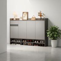Meilleure vente, Armoire à chaussures simple et polyvalente anti-poussière, Meuble de rangement intégré autoportant pour entrée et couloir