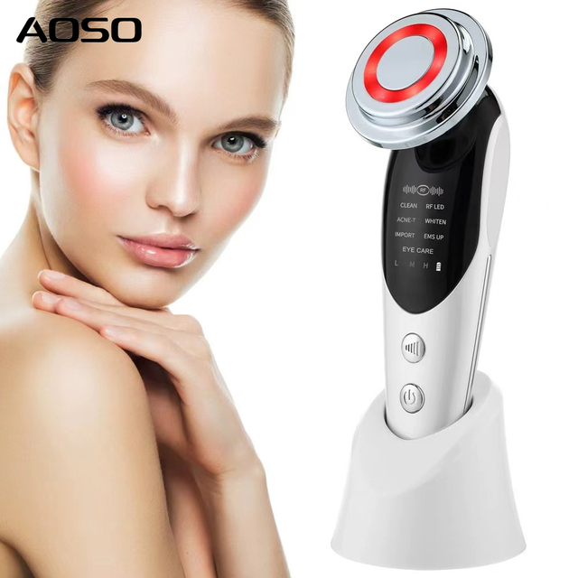 7 in 1 Face Beauty Photon Light Home-use Facial Massage Device Skin Care Rejuvenation Facial Skin Tightening Massager