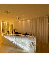 Petite table de réception compacte pour salon de spa, table moderne pour salon de beauté, studio de manucure, coiffure, comptoir de caisse pour commerce de détail