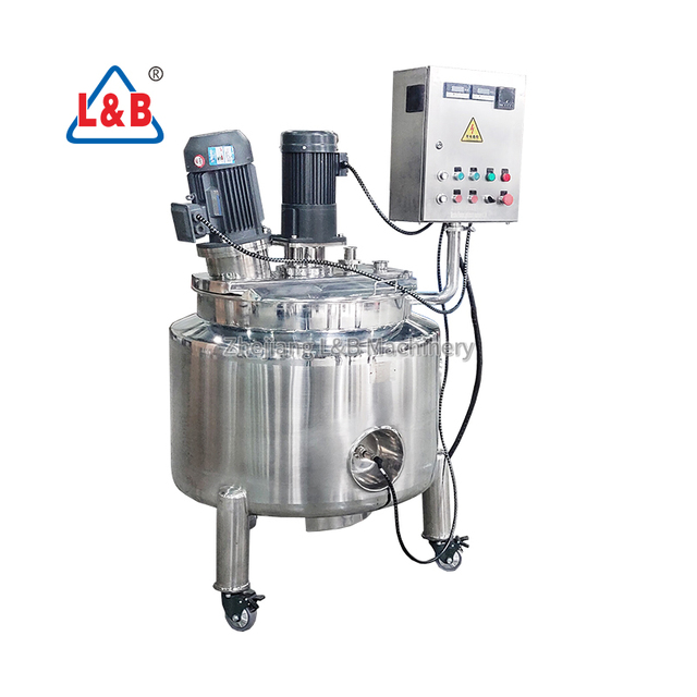 200 Liters Agitator tank High Shear Homogenizer Liquid Soap Mixer tank with Double Jacket