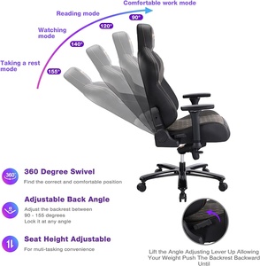<span class=keywords><strong>Chaise</strong></span> de <span class=keywords><strong>gaming</strong></span> Anji DDP, <span class=keywords><strong>chaise</strong></span> de bureau ergonomique pour PC, grande et haute, pour longues heures de travail, marron - Product Image 5