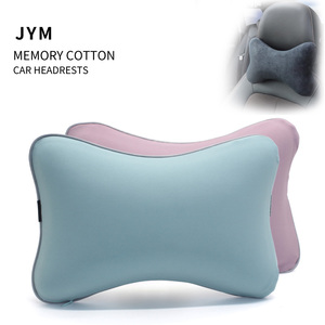 JYM Oreiller de <span class=keywords><strong>voiture</strong></span> ergonomique en mousse à mémoire de forme, forme osseuse, pour le soutien du cou, idéal pour la conduite et les chaises de bureau, soulagement de la douleur, livraison rapide (RTS) - Product Image 1