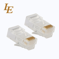Conector Ethernet RJ45 FTP 8P8C de Cobre, Cat5e, Cat6, Cat6A, 3U, Modular, Keystone Jack