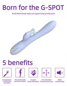 Adult Rabbit <b>Vibrator</b>-<b>Rechargeable</b> Battery 10-Speed Food Grade Silicone Waterproof - Product Image 6