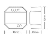Miboxer PUSH1-3 100-240V 2.4GHz Atenuador Inalámbrico de 3 Zonas CA Triac Controlador LED