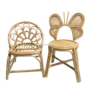 Silla de Mimbre Hecha a Mano para Niños, Silla de Ratán para Bebés, Accesorios de Fotografía, Decoración de Eventos, Muebles para Fiestas - Product Image 1