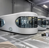 Maison capsule esthétique de luxe, maison préfabriquée mobile, mini-maison pour les campings, les hôtels et les locations à court terme