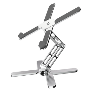 Soporte Ajustable para Portátil con Rotación de 360 Grados, Soporte Plegable de Aluminio para Portátiles y Tabletas de 10 a 17 Pulgadas - Product Image 4