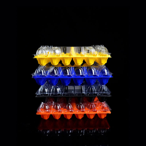 Shengyiyuan 4 9 10 15 20 30 trous plateaux à oeufs en plastique <span class=keywords><strong>PET</strong></span> plateau de conteneur d'emballage d'oeufs de poulet avec couvercle - Product Image 6
