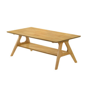 Table basse en bois Arona de style moderne du milieu du siècle avec étagère de rangement, largeur 48 pouces, meubles de salon - Product Image 6