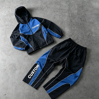 Ensemble de jogging réfléchissant 3M de haute qualité, veste coupe-vent légère en nylon et pantalon de jogging, ensemble 2 pièces pour homme, ensemble décontracté