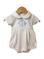 Vêtements de Pâques pour bébé garçon nouveau-né, combinaison courte en coton monogrammée pour bébé garçon