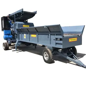 Grote Natte En Droge Snijmachine Bamboe Chips Verpletterende Crusher Transportband Voeding Hout Breekmachine