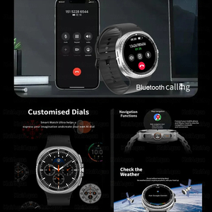 2025 New Arrival Đồng Hồ 8 Thể Thao Cổ Điển Quay Số Smartwatch 1.43 Heart Rate 3ATM Bt Cuộc Gọi Âm Nhạc NFC HD8C Thông Minh Siêu Đồng Hồ - Product Image 5