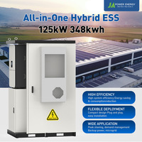 Armoire de batterie haute tension étanche IP65 JApower 125kW 348kWh pour onduleur hybride Deye, stockage extérieur commercial LiFePO4