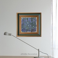Peintures de paysages européens, fleurs, art mural vintage shabby chic, impression sur toile encadrée en bois, décoration murale pour la maison