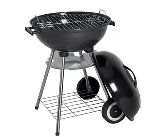 SEJR 17 Inch Black Charcoal Kettle BBQ Grill Barbecue Grill