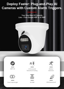 OEM 2MP 3MP 4MP 5MP 8MP 4K AI Humanoid <strong>Detection</strong> Security CCTV <strong>Camera</strong> Outdoor POE 4k Smart Ip <strong>Camera</strong> Dual Light - Product Image 2