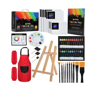 59pcs paint kit for kids washable paint for kids non toxic acrylic paint for kids artists and beginners