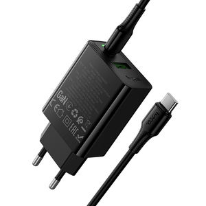 <span class=keywords><strong>Cargador</strong></span> Hoco CS95A Leader PD30W+QC3.0 EU con Cable USB <span class=keywords><strong>C</strong></span> - Product Image 2