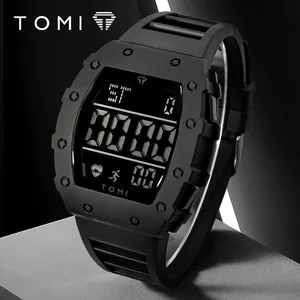 นาฬิกาข้อมือดิจิตอล <span class=keywords><strong>LED</strong></span> <span class=keywords><strong>TOMI</strong></span> T230 สำหรับผู้ชาย รุ่นทรงถังไวน์ นาฬิกาอเนกประสงค์สำหรับผู้ชาย นาฬิกากันน้ำสำหรับกิจกรรมกลางแจ้ง นาฬิกาฟิตเนสและกีฬา นาฬิกาสำหรับนักเรียน - Product Image 1