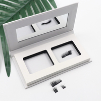Cils Magnétiques Individuels 3D en Vrac Marque Blanche, Kit Complet de Faux Cils en Vison Magnétiques avec Boîte d'Emballage