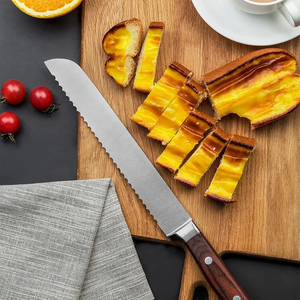14 Pcs Red Triple Rivet Ergonomic Handle <b>Sharp</b> Anti‑Rust Chef <b>Knives</b> <b>Set</b> Stainless Steel Kitchen <b>Knife</b> <b>Set</b> with Wooden Block - Product Image 5