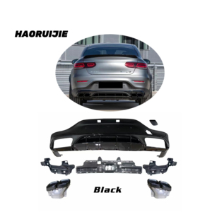 Diffusore <span class=keywords><strong>GLC</strong></span> C63S AMG per <span class=keywords><strong>Mercedes</strong></span>-Benz C253 <span class=keywords><strong>GLC</strong></span> Coupe 16-19 con labbro posteriore posteriore C253 diffusore tubo di scarico auto Tuning - Product Image 1