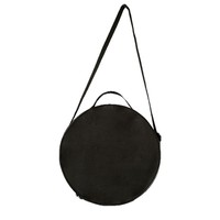 Tas Penyimpanan Bulat Portabel Tas Jinjing dengan Ritsleting untuk Roda Yoga Perlengkapan Berkemah Organizer Perjalanan Poliester Oxford