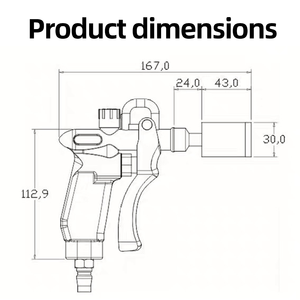 Pistola de Aire Ionizante Piezoeléctrica STICKON ST302A con Generador de Alto Voltaje para Eliminación de Electricidad Estática Industrial (110V) - Product Image 3