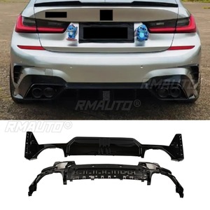 <b>Car</b> Rear Bumper Lip <b>Diffuser</b> Spoiler Glossy Black Modification Part <b>for</b> BMW 3 Series G20 G28 to M340i 2023+ <b>Car</b> Accessories - Product Image 1