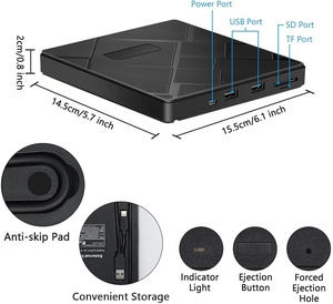 OEM más nuevo USB 3,0 y grabadora de externo portátil para unidad de DVD para computadora portátil/Grabadora de PC de escritorio y reproductor D/DVD para <span class=keywords><strong>CD</strong></span> para DVD <span class=keywords><strong>V</strong></span> - Product Image 2