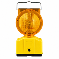 Feux de signalisation portables à LED ambre clignotants pour travaux routiers et sécurité des chantiers