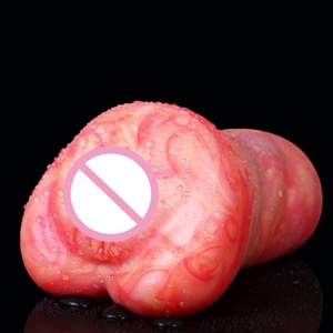 GEEBA Colorful Realistic Soft Skin Feeling Silicone Male <b>Masturbator</b> Cup Hands Free for Males - Product Image 5