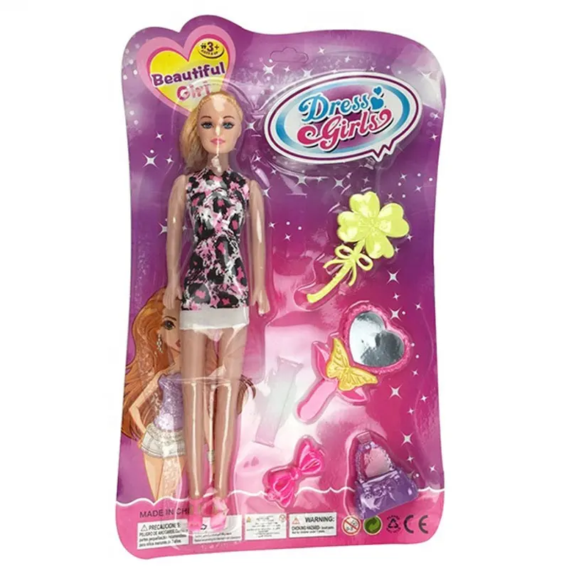 Мини-кукла для девочек, красивая игрушка с аксессуарами для платья, горячие продажи, дешевые, 11 дюймов, мини, маленькая Мода
