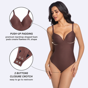 Body modellante senza cuciture a perizoma, contenitivo e modellante, ecologico, morbido e traspirante, per il controllo della vita, da donna - Product Image 4