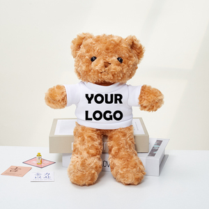 Orso di 30CM con Logo personalizzato Tshirt auto azienda souvenir regali per bambini souvenir di natale peluche orsacchiotto - Product Image 2