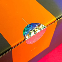 Autocollant holographique personnalisé avec logo, autocollant de sécurité holographique auto-adhésif en PET, autocollant de garantie inviolable pour l'authenticité du produit